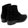 BOTINES DE PIEL CON CREMALLERA MARINA NEGRO PORRONET