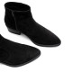 BOTINES DE PIEL CON CREMALLERA MARINA NEGRO PORRONET - Querol online