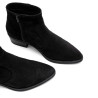 BOTINES DE PIEL CON CREMALLERA MARINA NEGRO PORRONET