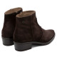 BOTINES DE PIEL CON CREMALLERA MARINA MOKA PORRONET - Querol online
