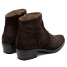BOTINES DE PIEL CON CREMALLERA MARINA MOKA PORRONET
