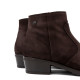 BOTINES DE PIEL CON CREMALLERA MARINA MOKA PORRONET - Querol online