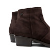 BOTINES DE PIEL CON CREMALLERA MARINA MOKA PORRONET