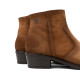 BOTINES DE PIEL CON CREMALLERA MARINA CUERO PORRONET - Querol online