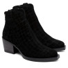 BOTINES COWBOY DE PIEL CON CREMALLERA NOELIA NEGRO PORRONET