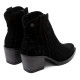 BOTINES COWBOY DE PIEL CON CREMALLERA NOELIA NEGRO PORRONET - Querol online