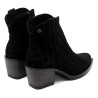 BOTINES COWBOY DE PIEL CON CREMALLERA NOELIA NEGRO PORRONET