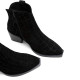 BOTINES COWBOY DE PIEL CON CREMALLERA NOELIA NEGRO PORRONET - Querol online