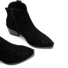 BOTINES COWBOY DE PIEL CON CREMALLERA NOELIA NEGRO PORRONET