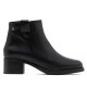 BOTINES DE PIEL DE TACÓN OLGA NEGRO PORRONET - Querol online
