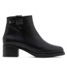 BOTINES DE PIEL DE TACÓN OLGA NEGRO PORRONET