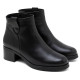 BOTINES DE PIEL DE TACÓN OLGA NEGRO PORRONET - Querol online