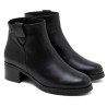 BOTINES DE PIEL DE TACÓN OLGA NEGRO PORRONET