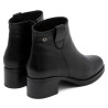 BOTINES DE PIEL DE TACÓN OLGA NEGRO PORRONET