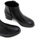BOTINES DE PIEL DE TACÓN OLGA NEGRO PORRONET - Querol online