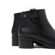 BOTINES DE PIEL DE TACÓN OLGA NEGRO PORRONET - Querol online