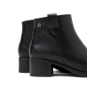 BOTINES DE PIEL DE TACÓN OLGA NEGRO PORRONET