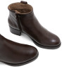 BOTINES DE PIEL DE TACÓN CON CREMALLERA OLGA MOKA PORRONET