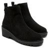 BOTINES DE PIEL CON CUÑA Y CREMALLERA PAULA NEGRO PORRONET