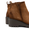 BOTINES DE PIEL CON CUÑA Y CREMALLERA PAULA CUERO PORRONET