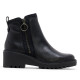 BOTINES DE PIEL CON CUÑA Y CREMALLERA PAZ NEGRO PORRONET - Querol online