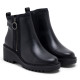 BOTINES DE PIEL CON CUÑA Y CREMALLERA PAZ NEGRO PORRONET - Querol online