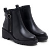 BOTINES DE PIEL CON CUÑA Y CREMALLERA PAZ NEGRO PORRONET