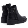 BOTINES DE PIEL CON CUÑA Y CREMALLERA PAZ NEGRO PORRONET
