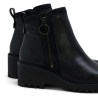 BOTINES DE PIEL CON CUÑA Y CREMALLERA PAZ NEGRO PORRONET