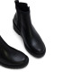 BOTINES DE PIEL CON CUÑA Y CREMALLERA PAZ NEGRO PORRONET - Querol online