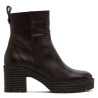 BOTINES DE PIEL CON CREMALLERA SOFÍA MOKA PORRONET