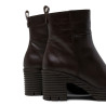 BOTINES DE PIEL CON CREMALLERA SOFÍA MOKA PORRONET