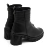 BOTINES DE PIEL CON CREMALLERA SOFÍA NEGRO PORRONET