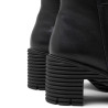 BOTINES DE PIEL CON CREMALLERA SOFÍA NEGRO PORRONET