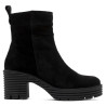 BOTINES DE PIEL DE TACÓN CON CREMALLERA SALMA NEGRO PORRONET