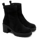 BOTINES DE PIEL DE TACÓN CON CREMALLERA SALMA NEGRO PORRONET - Querol online