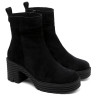 BOTINES DE PIEL DE TACÓN CON CREMALLERA SALMA NEGRO PORRONET