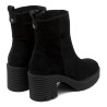 BOTINES DE PIEL DE TACÓN CON CREMALLERA SALMA NEGRO PORRONET