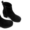 BOTINES DE PIEL DE TACÓN CON CREMALLERA SALMA NEGRO PORRONET