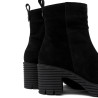 BOTINES DE PIEL DE TACÓN CON CREMALLERA SALMA NEGRO PORRONET