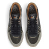 Zapatillas Pepe Jeans Brit de hombre grises y negras de ante estilo retro running