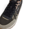 Sabatilles Pepe Jeans Brit d'home grises i negres de camussa estil retro running