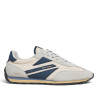 Sabatilles Pepe Jeans Jason d'home beix amb detalls blaus estil retro running