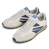 Zapatillas Pepe Jeans Jason de hombre beige con detalles azules estilo retro running