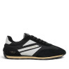 Sabatilles Pepe Jeans Jason d'home negres amb detalls blancs estil retro running