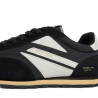 Sabatilles Pepe Jeans Jason d'home negres amb detalls blancs estil retro running