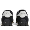 Sabatilles Pepe Jeans Jason d'home negres amb detalls blancs estil retro running