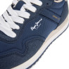 Zapatillas deporte Pepe Jeans Hailon Basic de hombre azul marino con detalles en ante