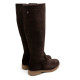 BOTAS ALTAS DE PIEL CON CREMALLERA INÉS MOKA PORRONET - Querol online