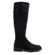 BOTAS ALTAS DE PIEL CON CREMALLERA INÉS CARBÓN PORRONET - Querol online
